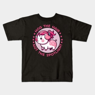 Hairstylist pig for beauticians Kids T-Shirt